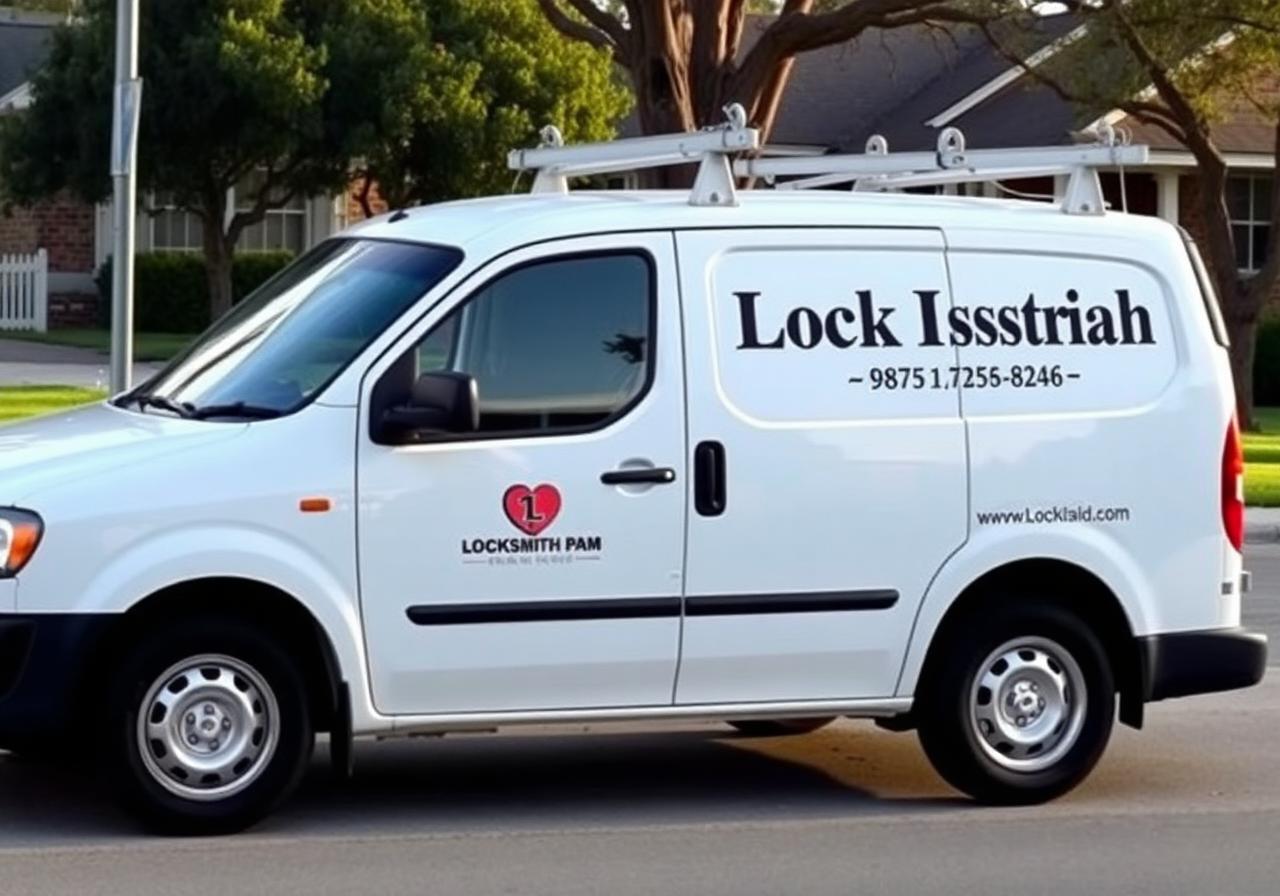 James Brown The Locksmith mobile locksmith van in Conroe, TX